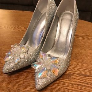 diamond/crystal heels!